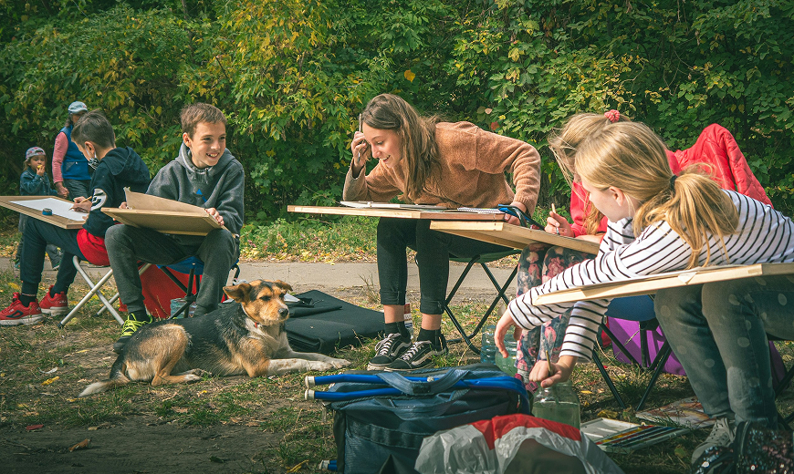 undervisning udendørs